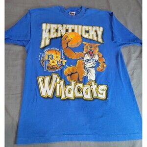 Vintage Kentucky Wildcats 1997 NCAA Final Four Shirt Blue Fruit of the Loom